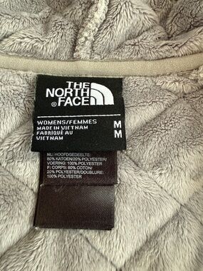 The North Face Mountain Sweatshirt full zip hoodie gray quilted Jacket